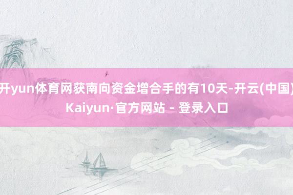 开yun体育网获南向资金增合手的有10天-开云(中国)Kaiyun·官方网站 - 登录入口